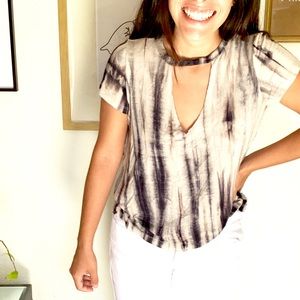 Choker Tie Dye Blouse